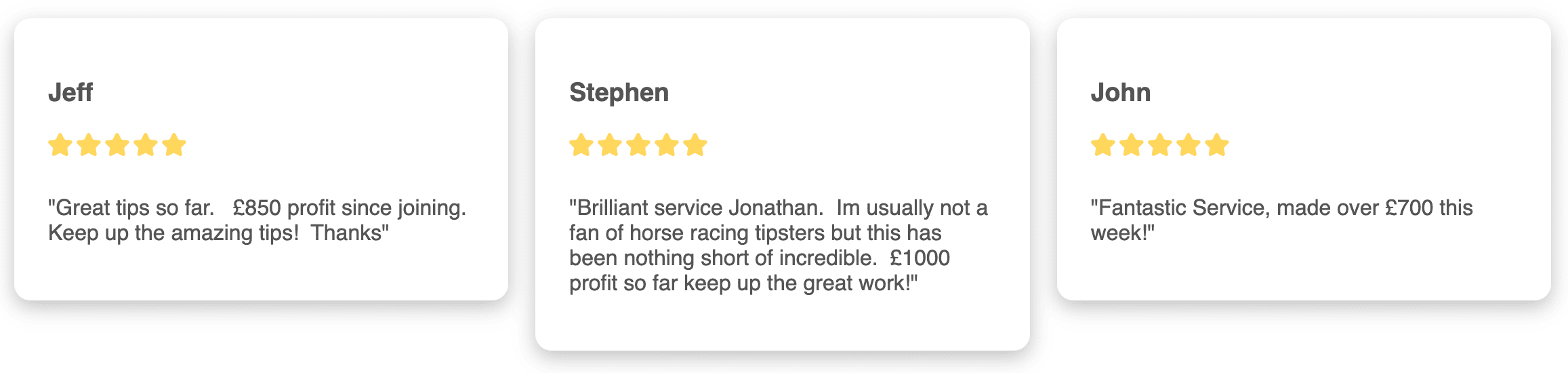 Battle Arena Bets testimonial section 1